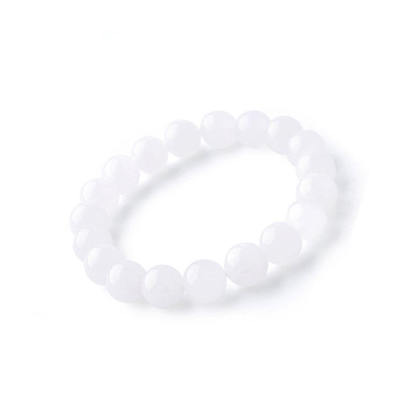 Mutton Fat Jade Beads Bracelet - Image 2