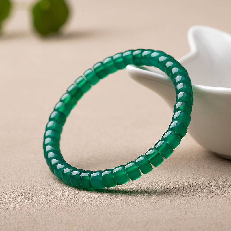 Glacier Green Agate Slices Bracelet - Image 2