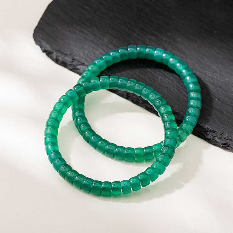 Glacier Green Agate Slices Bracelet - Image 4