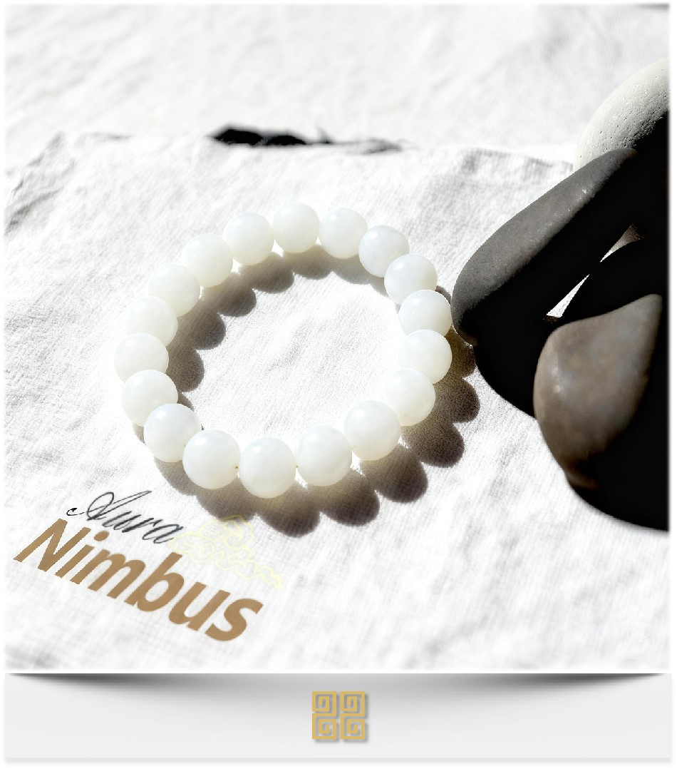 Mutton Fat Jade Beads Bracelet