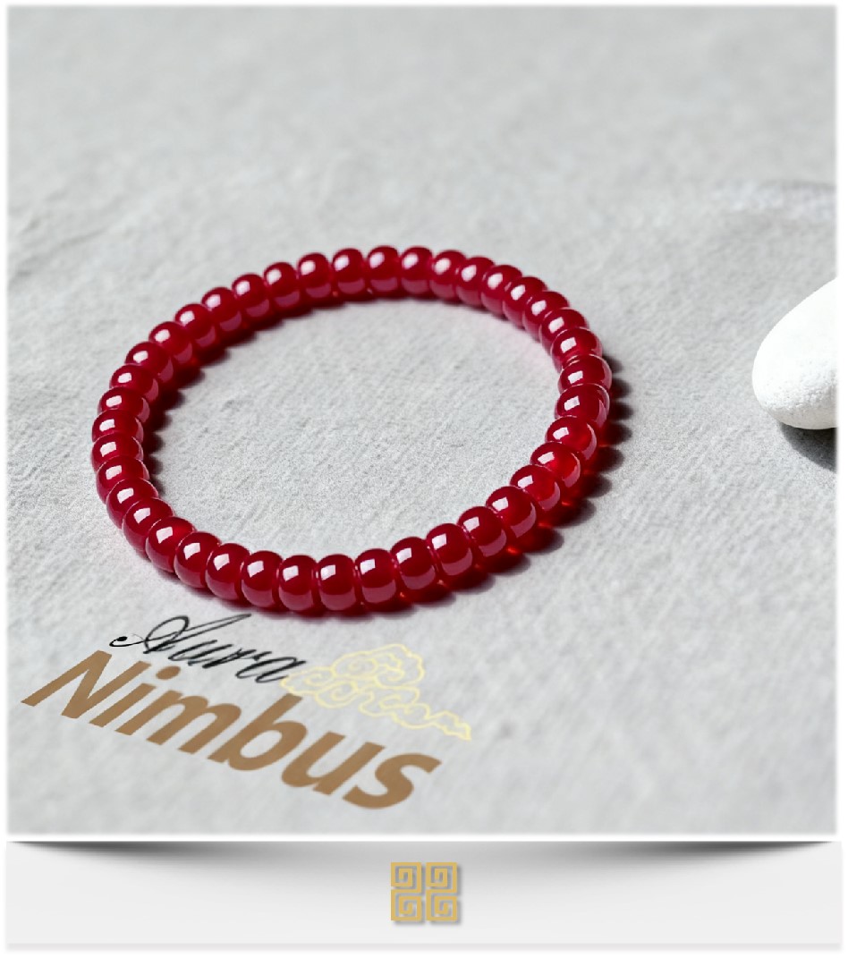 Ruby Disc Bracelet