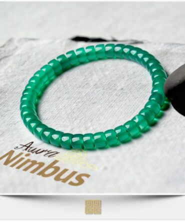 Glacier Green Agate Slices Bracelet