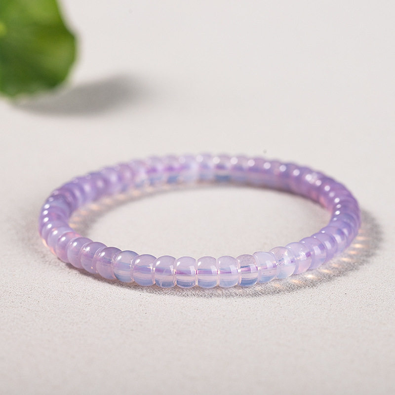 Lavender Chalcedony Slices Bracelet - Image 3