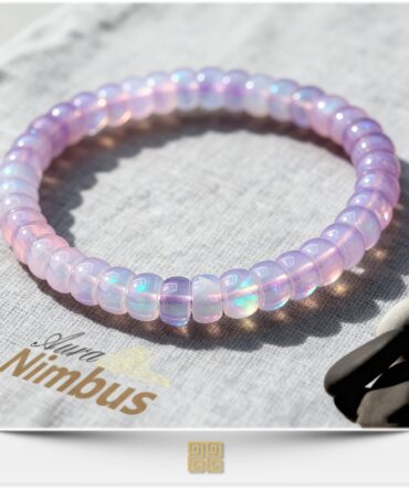 Lavender Chalcedony Slices Bracelet